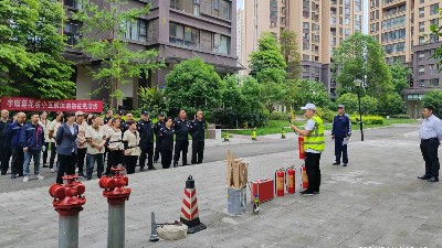 國晉消防：“火”速行動，消防演練進小區，防患未“燃”！