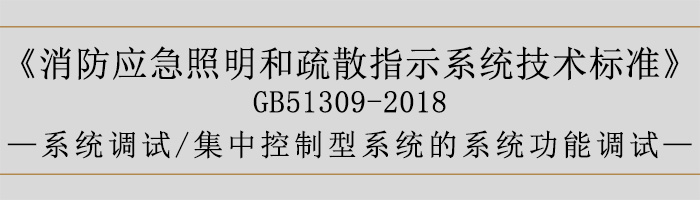 消防應(yīng)急照明和疏散指示系統(tǒng)技術(shù)標(biāo)準(zhǔn)-系統(tǒng)調(diào)試-集中控制型系統(tǒng)的系統(tǒng)功能調(diào)試-700