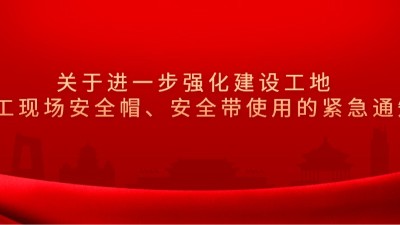 成都市住房和城鄉建設局關于進一步強化建設工地施工現場安全帽、安全帶使用的緊急通知